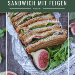 Käse Sandwich mit Feigen